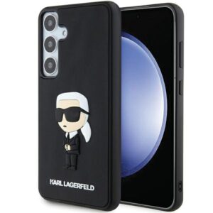 Karl Lagerfeld case for Samsung Galaxy S24 Plus KLHCS24M3DRKINK black HC 3D RUBBER IKONIK NFT