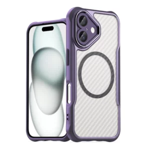 - Leading Series MagSafe Silicone Case for iPhone 16 - Purple