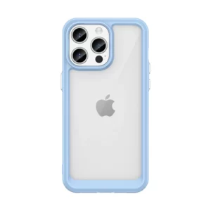 - Reinforced case with flexible frame for iPhone 15 Pro Outer Space - blue