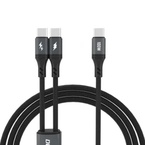 - Dudao L3F 2in1 Cable 100W 1.2m 2 x USB-C - Black