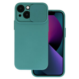 - Camshield Soft for Iphone 15 Pro Dark green