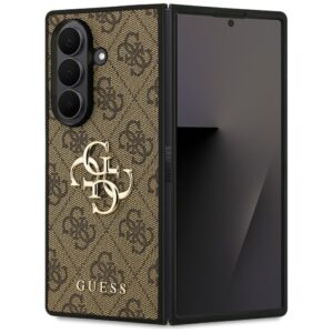 Guess Big 4G Logo Classic Logo case for Samsung Galaxy Z Fold7 brown