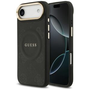 Guess case for iPhone 17 Air HC MAGSAFE PU W/ PEONY HOT STAMP black