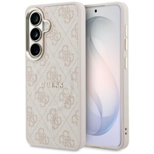 Guess case 4G Embossed Ring MagSafe for Samsung Galaxy S26 pink