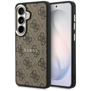 Guess case 4G Embossed Ring MagSafe for Samsung Galaxy S26 Plus brown