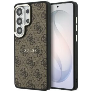 Guess case 4G Embossed Ring MagSafe for Samsung Galaxy S26 Ultra brown