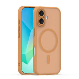 Mag Matt case for iPhone 16 6,1" brown camera protection