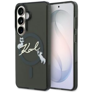 Karl Lagerfeld case IML KC Script MagSafe for Samsung Galaxy S26 Plus black