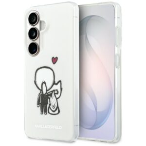 Karl Lagerfeld case IML Karl&Choupette MagSafe for Samsung Galaxy S26 transparent