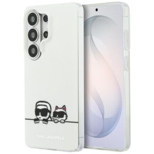 Karl Lagerfeld case IML Peekaboo Karl&Choupette MagSafe for Samsung Galaxy S26 Ultra transparent