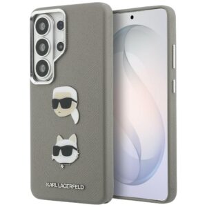 Karl Lagerfeld case Saffiano Double Heads Metal for Samsung Galaxy S26 Ultra silver