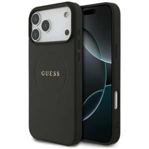 Case Guess Grained Ring MagSafe for iPhone 17 Pro Max black