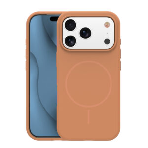 Silicone Thin Mag case for iPhone 14 6,1" caramel