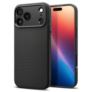 Spigen Liquid Air case for iPhone 17 Pro Max Matte Black