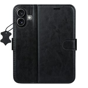 Smart Luxe leather case for iPhone 17 6,3" black