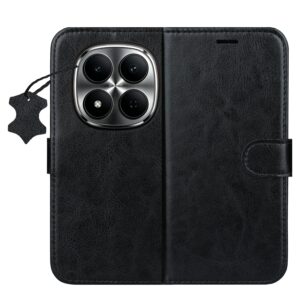 Smart Luxe leather case for Xiaomi Redmi Note 15 5G black