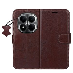 Smart Luxe leather case for Xiaomi Redmi Note 15 Pro 5G brown