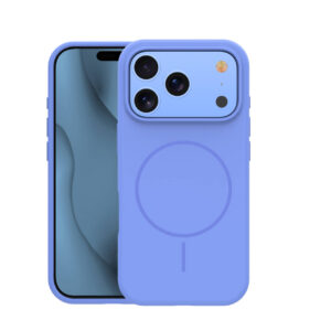 Silicone Thin Mag case for iPhone 17 Pro Max 6,9" / iPhone 18 Pro Max 6,9" sky blue