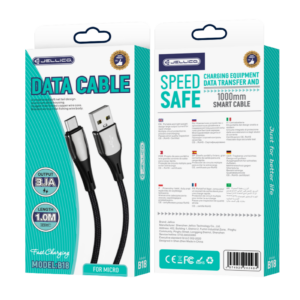 JELLICO cable B18 Micro 3.1A 1M Black