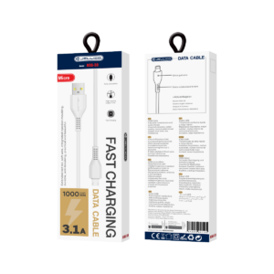 JELLICO cable KDS-30 Micro USB 3.1A 1M White