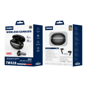 JELLICO wireless earphones (ANC+ENC) TWS28 Black
