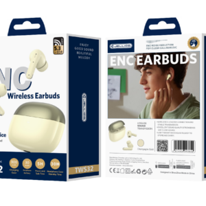 JELLICO wireless earphones (ENC) TWS32 Yellow