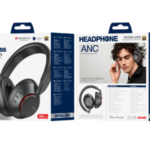 JELLICO wireless headphones (ANC) HD3 Black