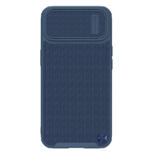 Nillkin Textured S Case for iPhone 14 Plus, armored cover with camera cover, blue