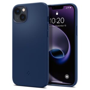 Spigen Silicone Fit Mag Case with MagSafe for iPhone 14 Plus - Blue