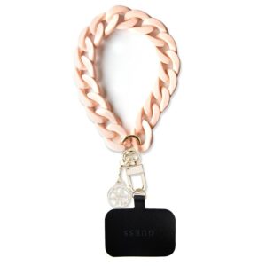 Guess GUOUCBMC4MP Universal Big Hand Strap case - pink Acrylic 4G Charm