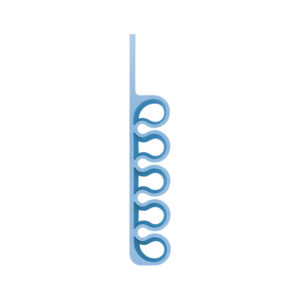 Silicone office organizer - blue