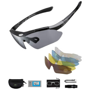 Rockbros 10003 Polarized Cycling Glasses - Black