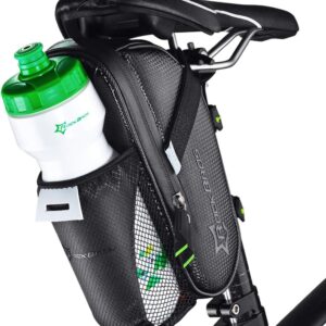Rockbros C7-1 waterproof bicycle bag with saddle mounting 1.5l - black