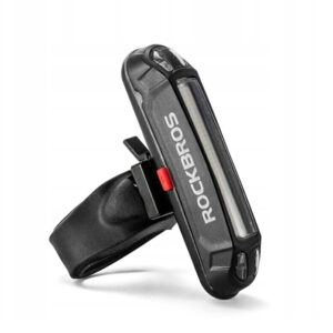 Rockbros A54BK Rear Bike Light + Micro USB - USB-A Cable - Black