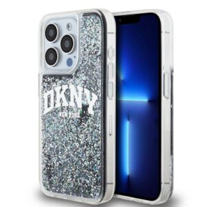 Case DKNY Liquid Glitter Big Logo na iPhone 15 Pro - black