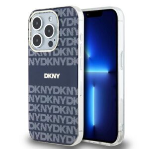 DKNY IML Mono & Stripe MagSafe case for iPhone 15 Pro - blue