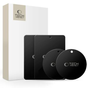 Tech-Protect MetalPlate magnetic plates for car holders - black (4 pcs.)