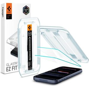 Spigen Glas.tR EZ Fit Tempered Glass for iPhone 16 Pro / 17 / 17 Pro / 18 Pro - 2 pcs.