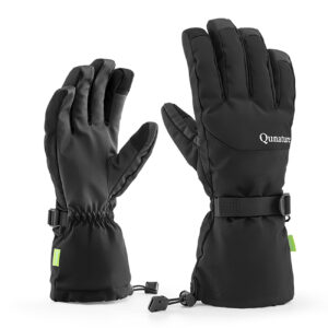 Qunature Finger Style Ski Gloves Size L - Black