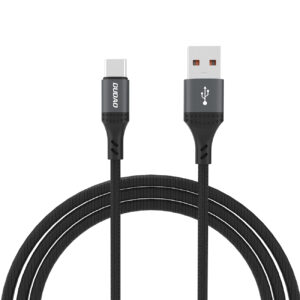 Dudao L3ST USB-A - USB-C 5A 1.2m Braided Cable - Black