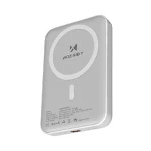 Wozinsky WRW349YWS 10000 mAh Magnetic Power Bank - White