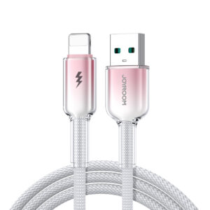 Joyroom S-A42 Crystal-Clear Series 3A USB-A - Lightning cable 1.2m - white