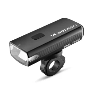 Wozinsky Front Bike Light + USB-C Cable (3000 lm) - Black