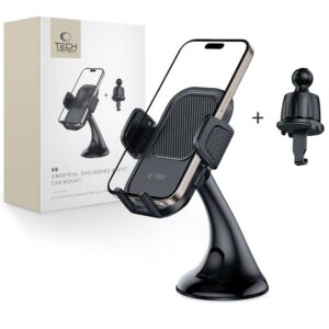 Tech-Protect V8 Car Holder for Dashboard and Air Vent - Black