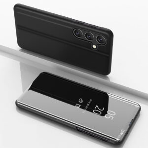 Clear View Case for Samsung Galaxy A36 Cover with Flip - Black