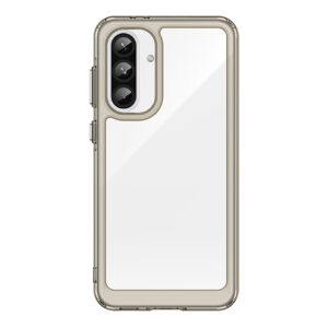 Outer Space Case for Samsung Galaxy A36 Cover with Flexible Frame - Semi-Transparent, Black