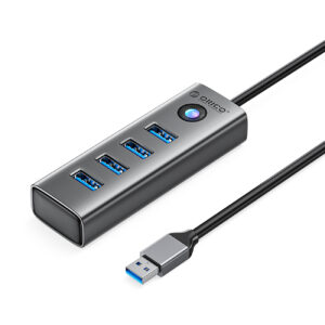 Orico PDD4U-U3 Hub 4x USB-A 3.0 - Gray
