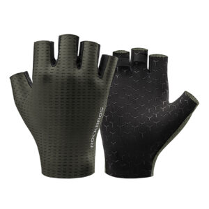 Rockbros Breathable Short Finger Cycling Gloves, Size: XXL - Green