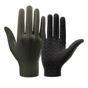 Rockbros Breathable Full Finger Cycling Gloves, Size: M - Green