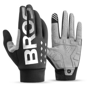 Rockbros cycling gloves, insulated, long, size: XL - black and gray